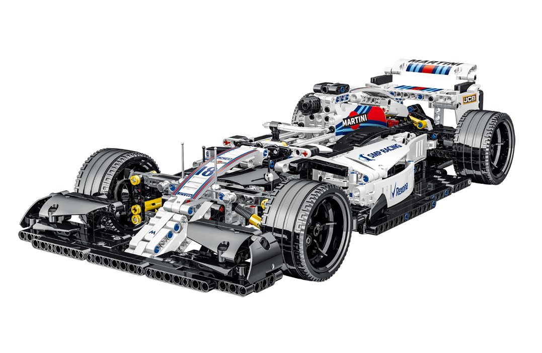 XMork Model 1/10 Williams FW41 F1 Car Building Blocks (1152pc) - 50cm Long