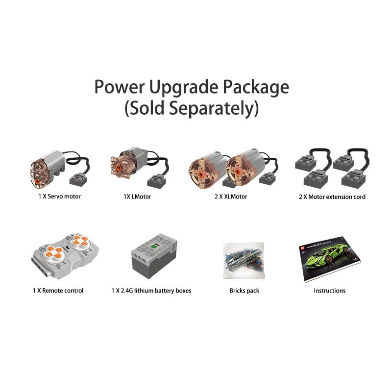 Mould King R/C Dynamic Pack for 13057 Lamborghini Sian