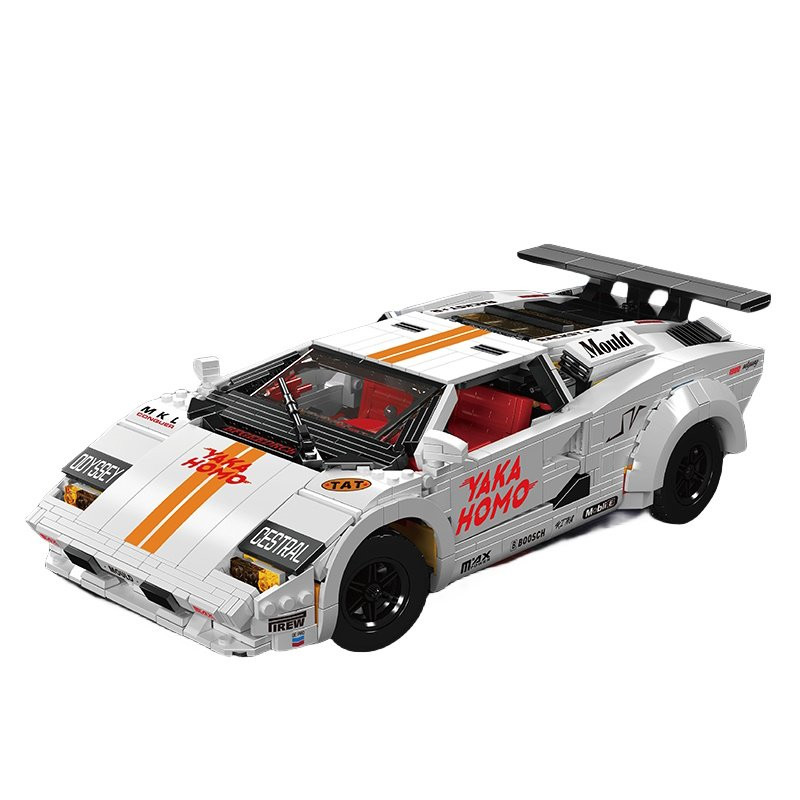 Mould King 1/8 R/C Lamborghini Countach Building Blocks 1384pcs - 33cm Long