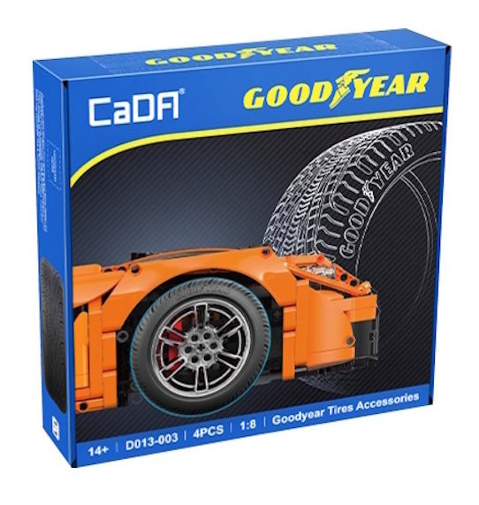 CaDA 1/8 Goodyear Tyres (4pcs)