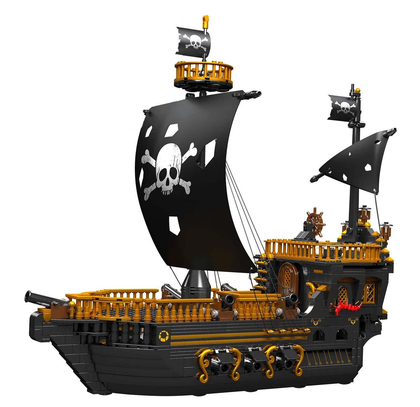 Mould King Dying Gull Pirate Ship - 1288 Pieces - 43cm long