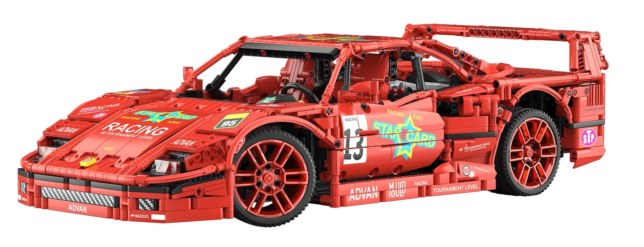 Mould King Tech 1/10 Scale Ferrari F40 LM - 2688 Pieces - 46cm long
