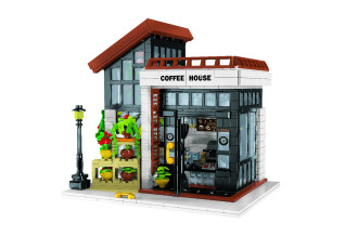 XMork Model Coffee Home Building Blocks (1512pcs) - 20cm Long 