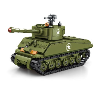 Sembo Block 2-in-1 M4 Sherman Medium Tank (25cm)/M113 Armoured Personnel Carrier - 649 pieces