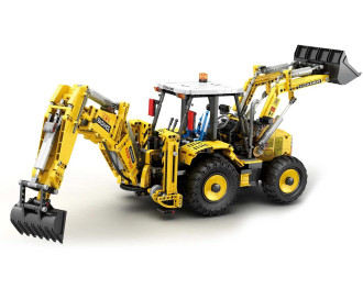 Reobrix R/C Backhoe Loader Building Blocks (2466pcs) - 76cm Long