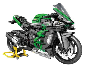 Reobrix 1/5 Kawasaki H2 SX SE Motorbike Building Blocks 2088pcs - 45cm Long