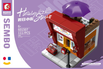 Sembo Block Street View Series - Ice Cream Store  - 111 pieces (9cm Tall)