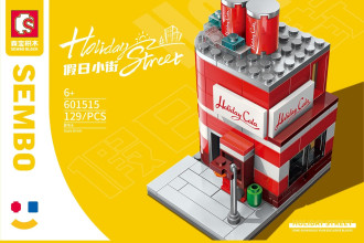 Sembo Block Street View Series - Coca-Cola Store  - 129 pieces (10cm Tall)