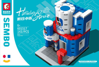 Sembo Block Street View Series - Pepsi Store  - 143 pieces (9cm Tall)