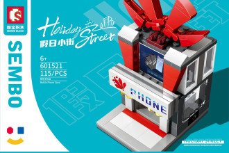 Sembo Block Street View Series - Phone Store  - 115 pieces (12cm Tall)