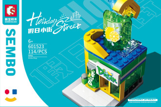 Sembo Block Street View Series - Sprite Store  - 114 pieces (12cm Tall)