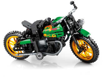 Sembo Tech 1/8 Scale R/C Triumph Bobber Motorcycle - 444 pieces (32cm Long)