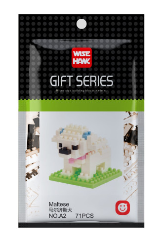 Wisehawk Maltese - 71 Pieces (4cm Tall)