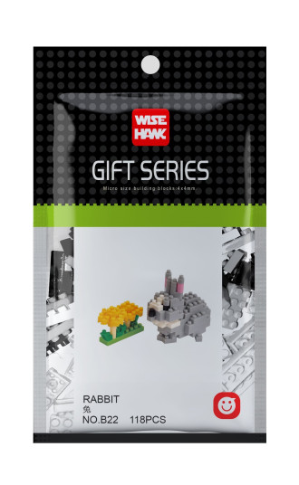 Wisehawk Rabbit - 118 Pieces (5.5cm  Long)
