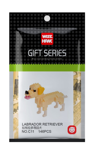 Wisehawk Labrador Retriever - 146 Pieces (9cm Long)