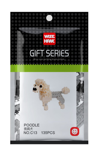 Wisehawk Poodle - 135 Pieces (8cm Long)
