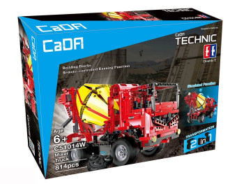 CaDA Tech Remote Control Mixer Truck - 814-Piece
