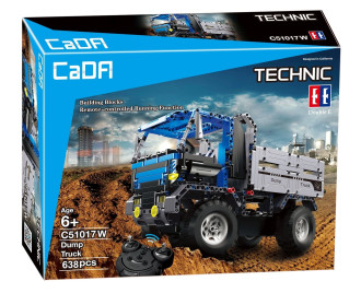 CaDA Tech Remote Control Dump Truck - 638-Piece - 35cm Long