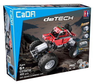 CaDA Tech Remote Control Cross-Country Rock Crawler - 489-Piece - 29cm Long