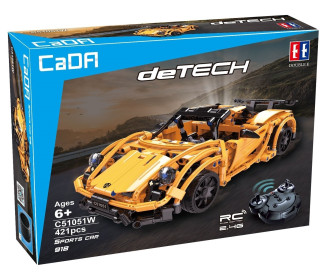 CaDA Tech Remote Control Sportscar - Porsche - 421-Piece - 30cm Long