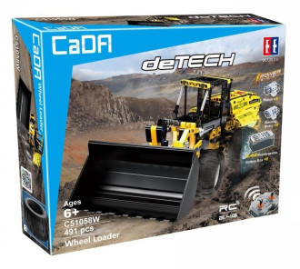 CaDA Tech Remote Control Wheel Loader - 491-Piece - 42cm Long