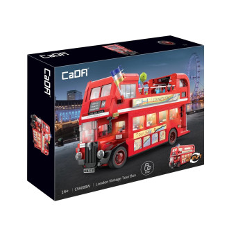 CaDA Tech London Vintage Tour Bus - 1770-Piece - 34cm Long