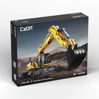 CaDA Tech Fully-functional Excavator - JCB - 1702-Piece - 75cm Long