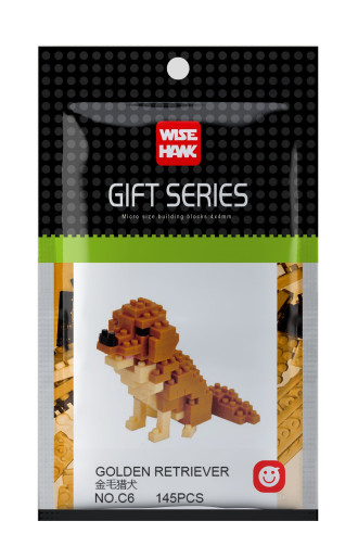 Wisehawk Golden Retriever - 145 Pieces (9cm Long)