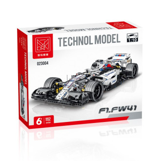 XMork Model 1/10 Williams FW41 F1 Car Building Blocks (1152pc) - 50cm Long