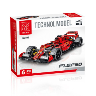 XMork Model 1/10 Ferrari SF90 F1 Car Building Blocks (1200pcs) - 50cm Long