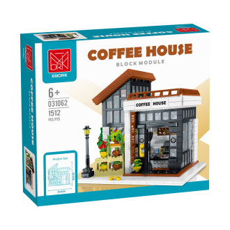 XMork Model Coffee Home Building Blocks (1512pcs) - 20cm Long 