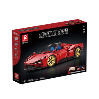 Reobrix 1/10 Ferrari Daytona SP3 Car Building Blocks (1958pcs) - 49cm Long 
