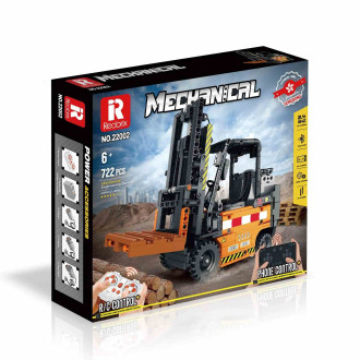 Reobrix R/C Forklift Building Blocks (722pcs) - 25cm Long