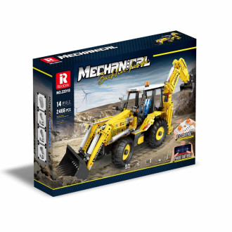 Reobrix R/C Backhoe Loader Building Blocks (2466pcs) - 76cm Long