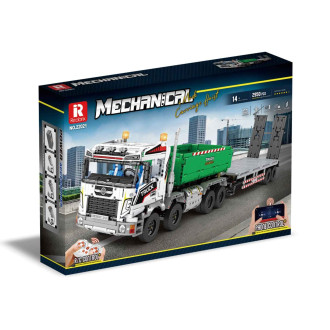 Reobrix R/C Dump Truck with Trailer Building Blocks (2950pcs) - 112cm Long