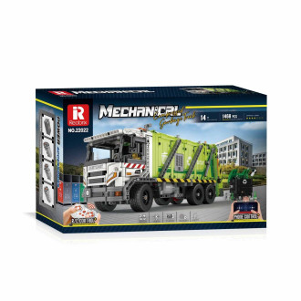 Reobrix R/C Garbage Truck Building Blocks (1468pcs) - 38cm Long