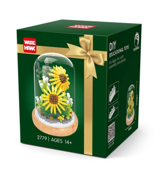 Wisehawk Sunflowers - 512 Pieces (12.6cm Tall)