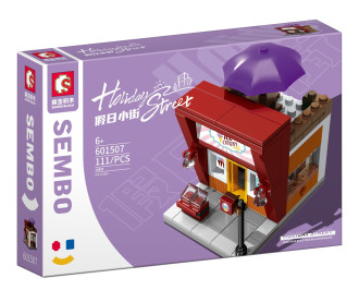 Sembo Block Street View Series - Ice Cream Store  - 111 pieces (9cm Tall)