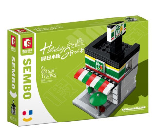 Sembo Block Street View Series - 7/11 Convenience Store  - 173 pieces (12cm Tall)