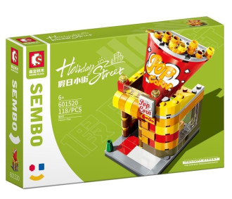 Sembo Block Street View Series - Popcorn Store  - 118 pieces (12cm Tall)