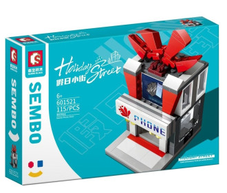 Sembo Block Street View Series - Phone Store  - 115 pieces (12cm Tall)