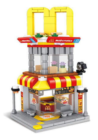 Panlos Brick Street View Series - McDonalds - 243pcs (15.5cm Tall)