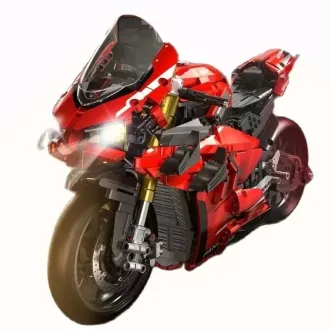 Panlos 1/5 Ducati V4S Building Blocks with lights (2129pcs) - 48cm Long 