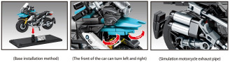 Sembo Tech BMW R 1200 GS - 255 pieces (17cm Long)
