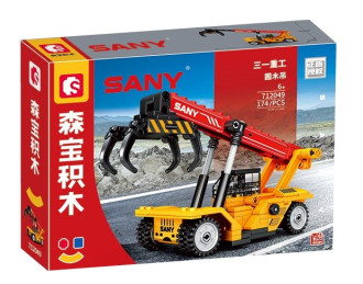 Sembo SANY Round Log Crane - 174 Pieces (22cm Long)