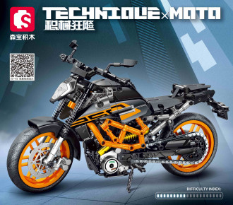 Sembo Tech 1/7 Scale KTM 250 Duke - 731 pieces (32cm long)