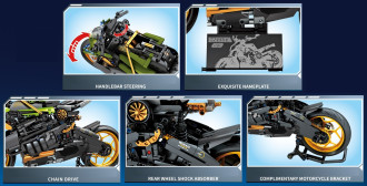 Sembo Tech 1/5 Scale Ducati Streetfighter V4 Lamborghini Special Edition - 1720 pieces (46cm Long)