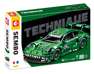 Sembo Tech 1/14 Porsche 911 RSR Le Mans - 1552 Pieces (34cm Long)