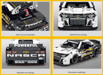 Sembo Tech 1/18 Scale Chevrolet Camaro NASCAR - 518 pieces (23cm Long)