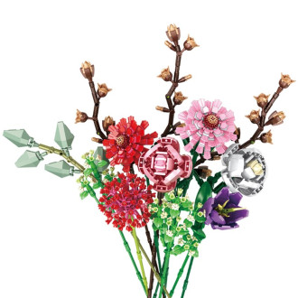 Panlos Flower Bouquet Building Blocks (1237pcs) - Lily & Others